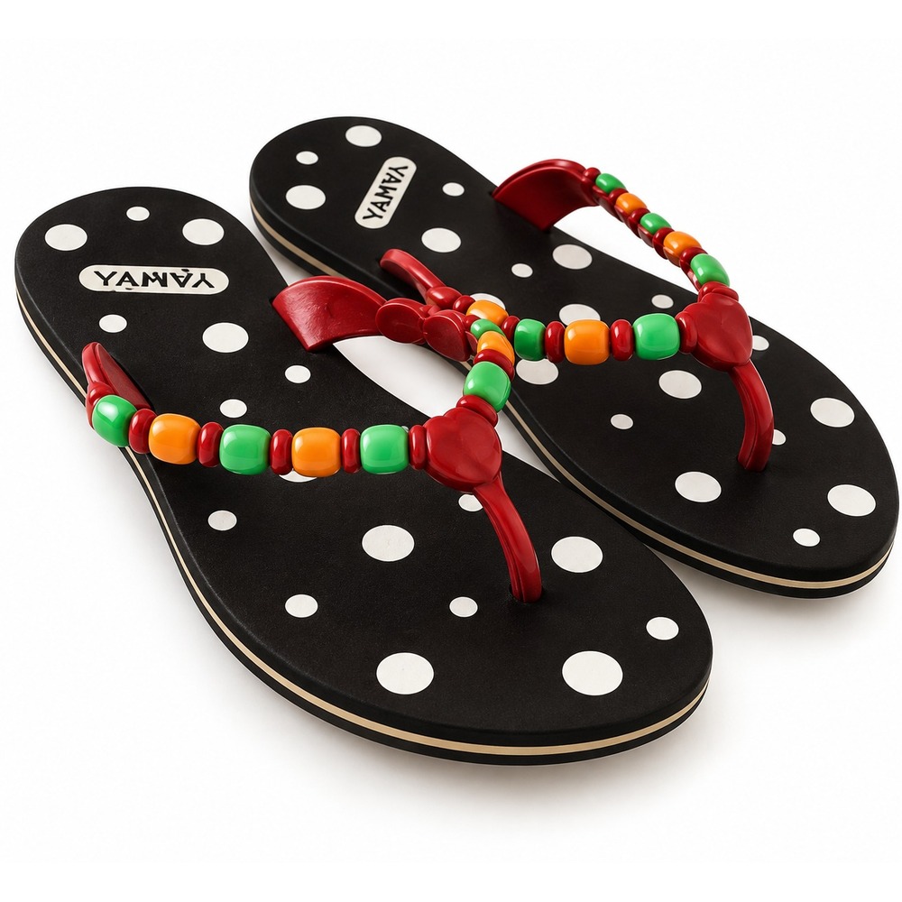 AFRICAN Beaded Big Girls Size 3 Shoes Sandals Strappy Novelty Resort Beach